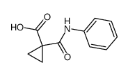 1-(phenylcarbamoyl)cyclopropane-1-carboxylic acid structure