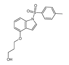 3-(1-(4-methylphenyl)sulfonyl-4-indolyloxy)-1-propanol结构式