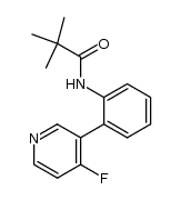 2,2-dimethyl-N-(2-(4-fluoro-3-pyridyl)phenyl)propanamide结构式