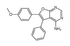 6-(4-methoxyphenyl)-5-phenylfuro[2,3-d]pyrimidin-4-amine Structure