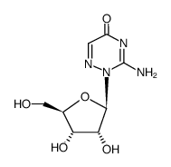 3-amino-2-β-D-ribofuranosyl-2H-[1,2,4]triazin-5-one结构式