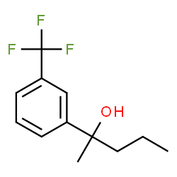 2-[3-(trifluoromethyl)phenyl]pentan-2-ol结构式