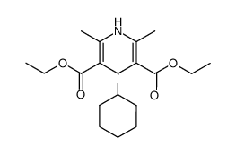 DIETHYL 4-CYCLOHEXYL-2,6-DIMETHYL-1,4-DIHYDROPYRIDINE-3,5-DICARBOXYLATE Structure