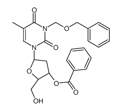 [(2R,3S,5R)-2-(hydroxymethyl)-5-[5-methyl-2,4-dioxo-3-(phenylmethoxymethyl)pyrimidin-1-yl]oxolan-3-yl] benzoate Structure