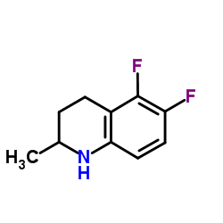 5,6-Difluoro-2-methyl-1,2,3,4-tetrahydroquinoline结构式