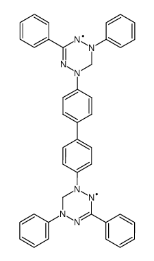 4,4'-Bis-(1,3-diphenyl-verdazyl-5-yl)-biphenyl结构式