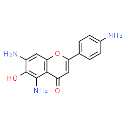 6-hydroxy-4',5,7-triaminoflavone Structure