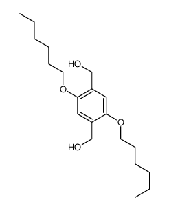 2,5-二(己氧基)-1,4-二(羟甲基)苯结构式