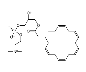 1-Eicosapentaenoyl-sn-glycerol-3-phosphocholine Structure