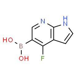 {4-氟-1H-吡咯并[2,3-b]吡啶-5-基}硼酸图片