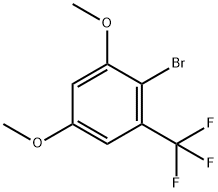 2-Bromo-1,5-dimethoxy-3-(trifluoromethyl)-benzene Structure