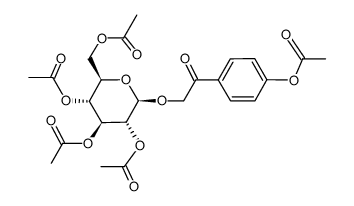 4'-acetoxy-2-(2,3,4,6-tetra-O-acetyl-β-D-glucopyranosyloxy)acetophenone Structure
