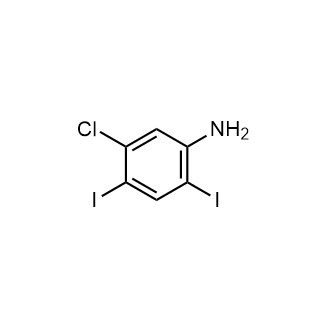 5-Chloro-2,4-diiodo-aniline Structure