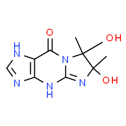 9H-Imidazo[1,2-a]purin-9-one,1,4,6,7-tetrahydro-6,7-dihydroxy-6,7-dimethyl- (9CI)结构式