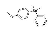 phenyl(p-methoxyphenyl)dimethylstannane Structure