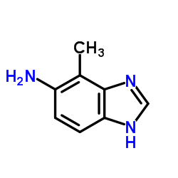 1H-Benzimidazol-5-amine, 4-methyl- (9CI)结构式