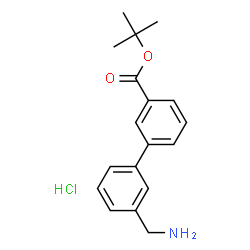 3'-(AMINOMETHYL)-BIPHENYL-3-CARBOXYLIC ACID TERT-BUTYL ESTER Structure