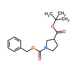 1-Cbz-吡咯烷-3-甲酸叔丁酯图片
