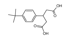 3-(4-tert-butylphenyl)glutaric diacid Structure