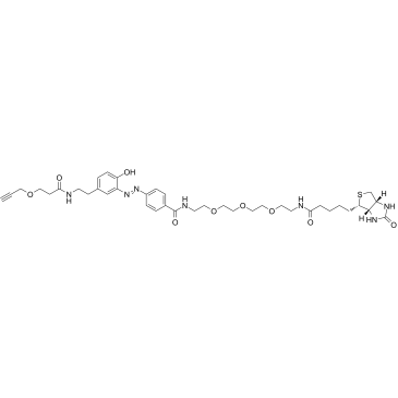 Diazo Biotin-PEG3-alkyne structure