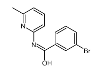 3-bromo-N-(6-methylpyridin-2-yl)benzamide Structure