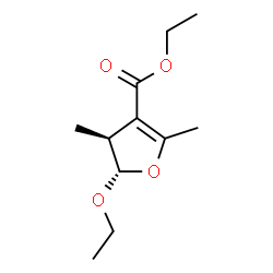 3-Furancarboxylicacid,5-ethoxy-4,5-dihydro-2,4-dimethyl-,ethylester,trans-(9CI)结构式