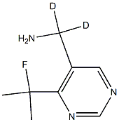 1,1-Dideutero-1-[4-(1-fluoro-1-methyl-ethyl)-pyrimidin-5-yl]-methylamine Structure