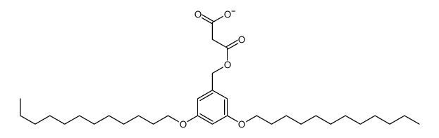 3-[(3,5-didodecoxyphenyl)methoxy]-3-oxopropanoate结构式