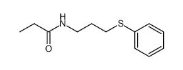 N-(3-Phenylmercapto-propyl)-propionamid Structure