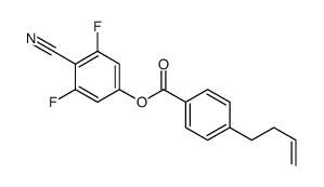 4-Cyano-3,5-difluorophenyl 4-but-3-en-1-ylbenzoate Structure