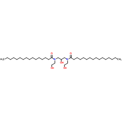 N,N'-(2-Hydroxy-1,3-Propanediyl)Bis[N-(2-Hydroxyethyl)Hexadecanamide] Structure