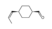 Cyclohexanecarboxaldehyde, 4-(1Z)-1-propenyl-, cis- (9CI)结构式