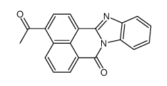 7H-Benzimidazo[2,1-a]benz[de]isoquinolin-7-one, 3-acetyl- structure