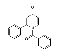 (RS)-1-benzoyl-2-phenyl-2,3-dihydro-1H-pyridin-4-one Structure