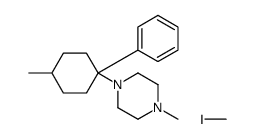 iodomethane,1-methyl-4-(4-methyl-1-phenylcyclohexyl)piperazine结构式