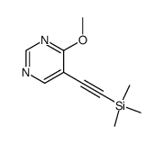 4-methoxy-5-((trimethylsilyl)ethynyl)pyrimidine结构式