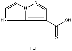 1H-imidazo[1,2-b]pyrazole-7-carboxylic acid hydrochloride结构式