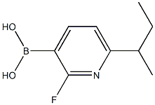 2-Fluoro-6-(sec-butyl)pyridine-3-boronic acid结构式