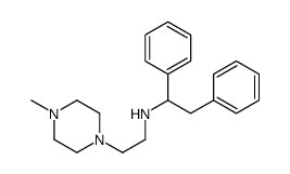 1-[2-[(1,2-Diphenylethyl)amino]ethyl]-4-methylpiperazine结构式