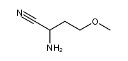 2-amino-4-methoxybutanenitrile Structure