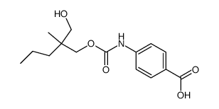 4-[2-(Hydroxymethyl)-2-methylpentyloxycarbonylamino]benzoic acid Structure