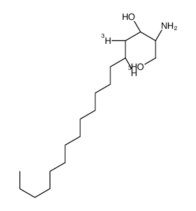 (2S,3R)-2-amino-4,5-ditritiooctadecane-1,3-diol结构式
