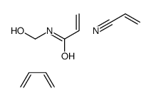 buta-1,3-diene,N-(hydroxymethyl)prop-2-enamide,prop-2-enenitrile结构式