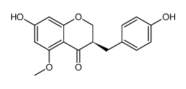 (-)-2,3-Dihydro-7-hydroxy-3-[(4-hydroxyphenyl)methyl]-5-methoxy-4H-1-benzopyran-4-one picture