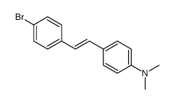 4-[(E)-2-(4-bromophenyl)ethenyl]-N,N-dimethyl-aniline结构式