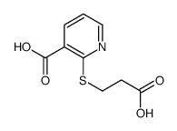 2-((2-羧乙基)硫代)烟酸结构式