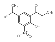 1-(2-hydroxy-3-nitro-5-propan-2-ylphenyl)propan-1-one结构式