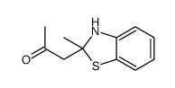 1-(2-methyl-3H-1,3-benzothiazol-2-yl)propan-2-one结构式