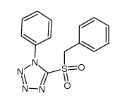 (phenyl)methyl 1-phenyl-1H-tetrazol-5-yl sulfone结构式