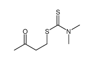Dimethyldithiocarbamic acid 3-oxobutyl ester structure